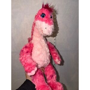 Build a Bear Workshop Pink Dinosaur Plush Stuffed Animal Toy Sparkle Sparkles